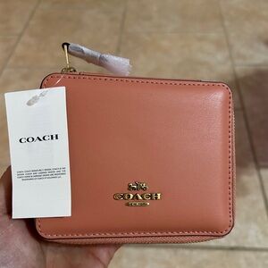 Coach Coral Leather jewelry Box